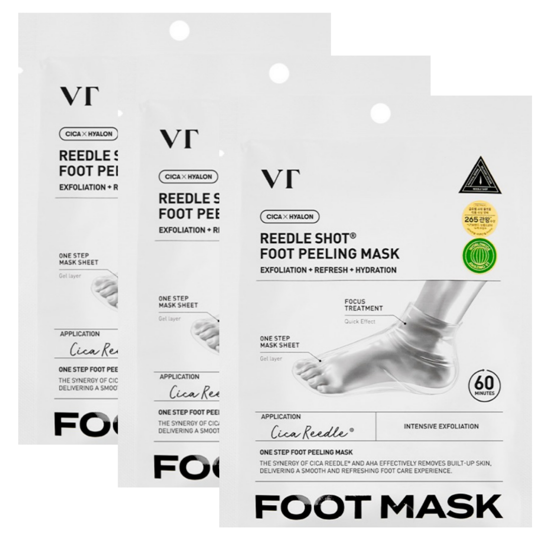 VT Reedle Shot Foot Peeling Mask 40ml*3EA