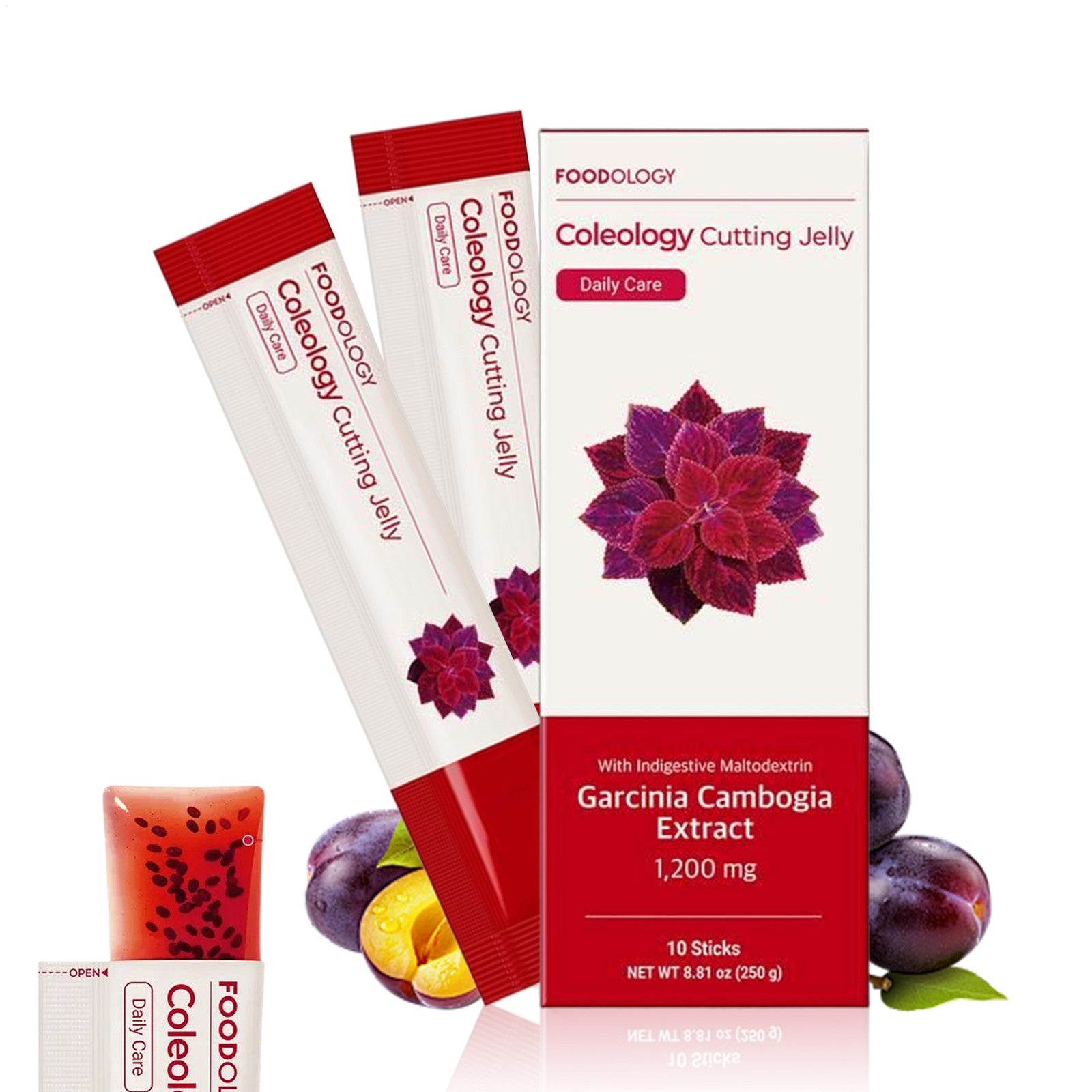 FOODOLOGY Coleology Cutting Jelly 250g(25g X 10 Sticks)*3boxes