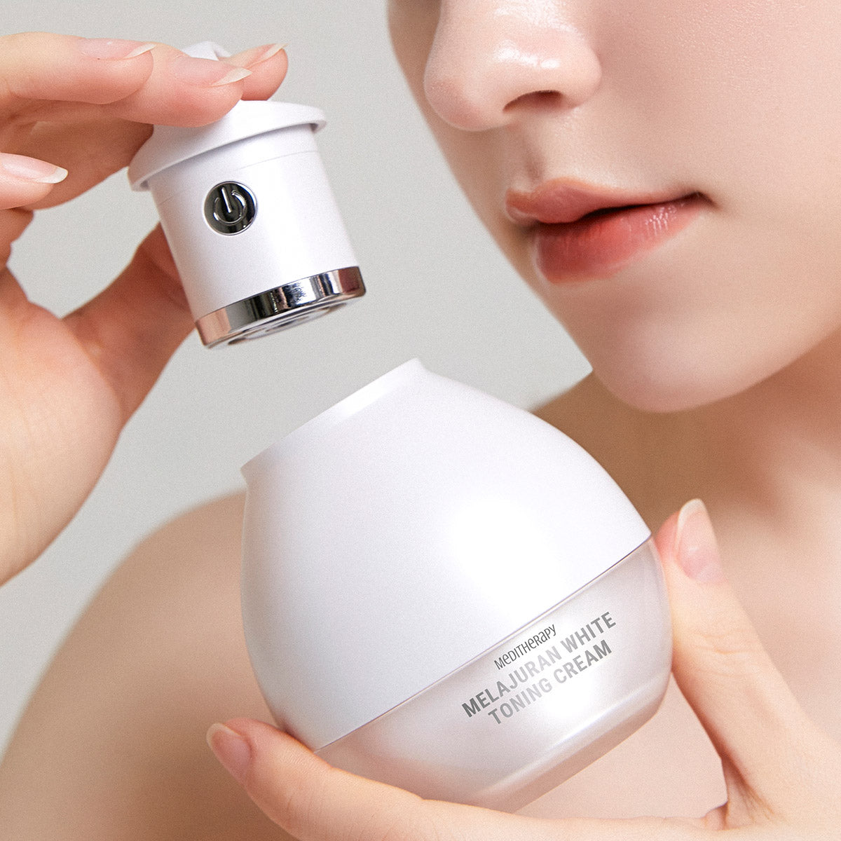 Meditherapy Melajuran White Toning Cream 50ml & EMS Device Brightening Anti-Spot